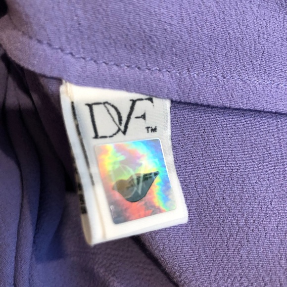 DVF Diane von Furstenberg Karin Freesia Button Down Shirtdress Size 2 - Picture 8 of 10